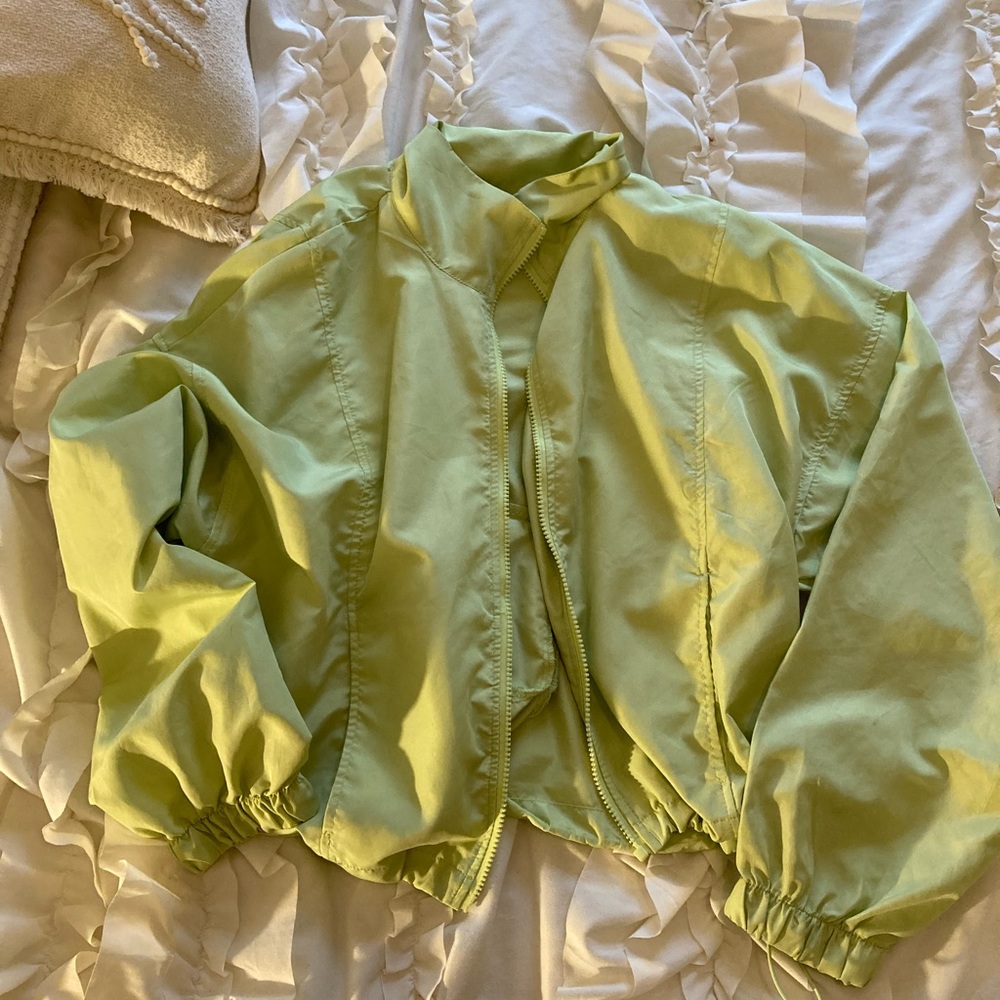 Forever 21 Cropped Pastel Windbreaker